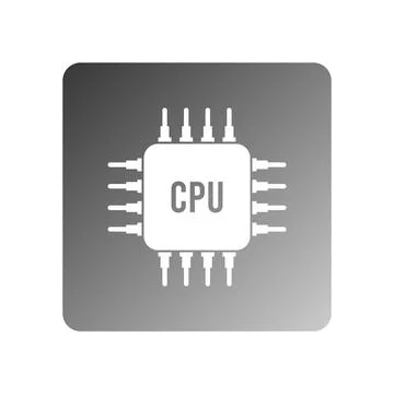 Chipset icon vector Stock Illustration