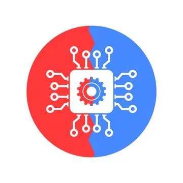 Chipset icon vector Stock Illustration