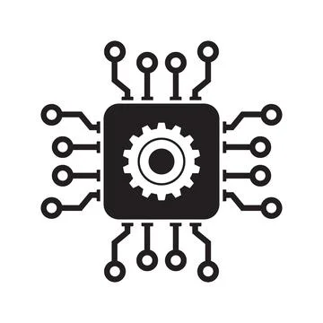 Chipset icon vector Stock Illustration