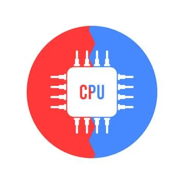 Chipset icon vector Stock Illustration