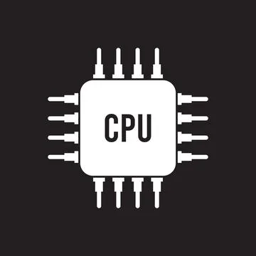 Chipset icon vector Stock Illustration