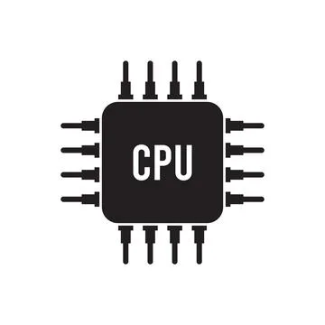 Chipset icon vector Stock Illustration