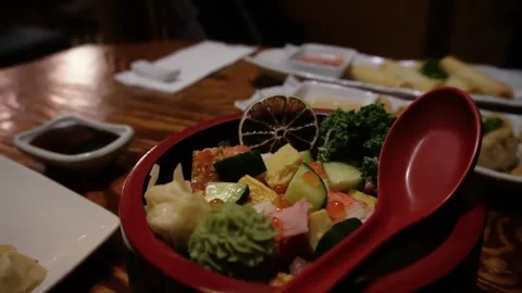 Chirashi dinner 動画素材 268138237
