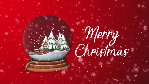 Chirismas Ball Red Video stock 145721370