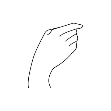 Chiromancy Chart of the Palms lines and ways. Vector line illustration Stock Illustration