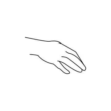 Chiromancy Chart of the Palms lines and ways. Vector line illustration Stock Illustration