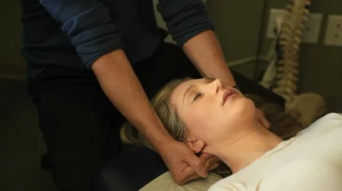 Chiropractic adjustment Stock Footage 8681906