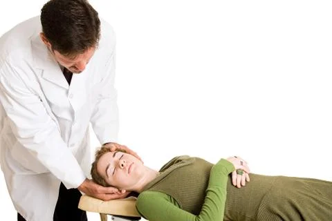 Chiropractic Adjustment Isolated Stock Photos