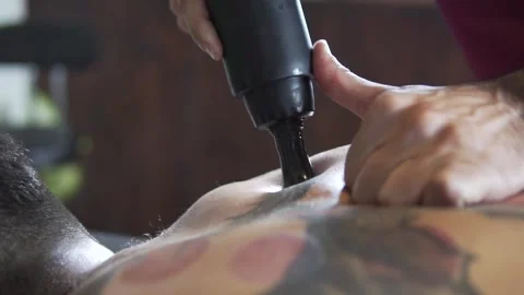 Chiropractic Back masagge Stock Footage 246790921