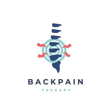 Chiropractic Back pain vector logo design. Chiropractic illustration Stock Illustration