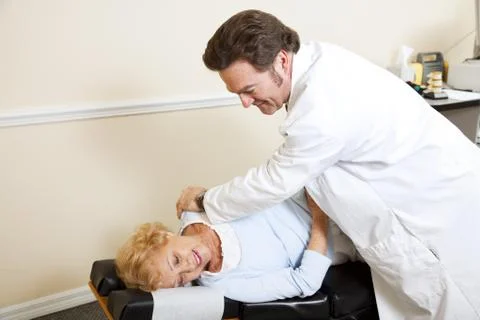 Chiropractic with Copyspace Stock Photos