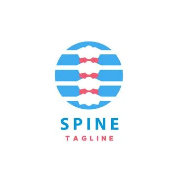 Chiropractic icon design Spine Stock Illustration