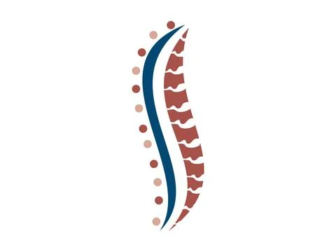 Chiropractic Icon Vector, Spine Therapy Symbol, Back Pain Relief Illustrati.. 스톡 일러스트
