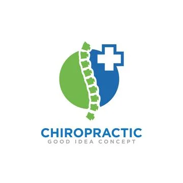 Chiropractic Logo Icon Design Vector Stock Illustration