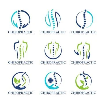 Chiropractic Logo Icon Design Vector Stock Illustration