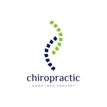 Chiropractic Logo Icon Design Vector Illustrazione stock