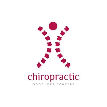 Chiropractic Logo Icon Design Vector Stock Illustration