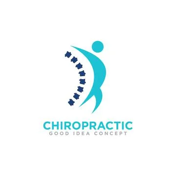 Chiropractic Logo Icon Design Vector Stock Illustration