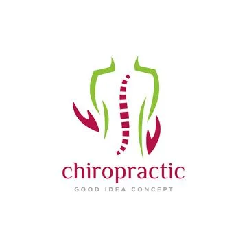 Chiropractic Logo Icon Design Vector Stock Illustration