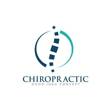 Chiropractic Logo Icon Design Vector Illustrazione stock