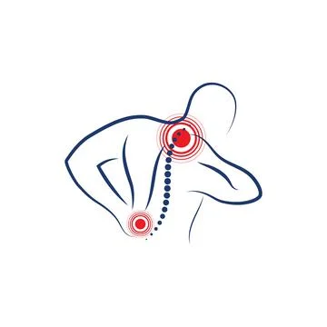 Chiropractic symbol Vector icon design illustration Stock Illustration