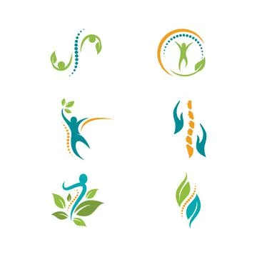 Chiropractic symbol Vector icon design illustration Stock Illustration