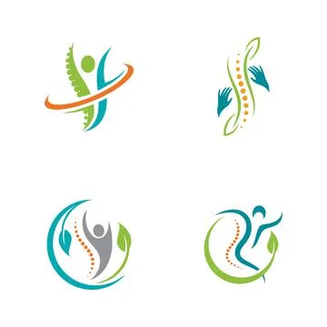 Chiropractic symbol Vector icon design illustration Stock Illustration