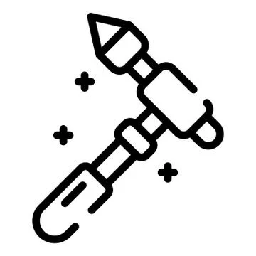 Chiropractor tool icon, outline style Illustrazione stock