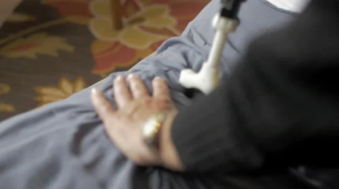 Chiropractor uses instrument Stock Footage 40296443