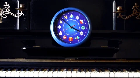 Chirstmas Clock - Time Lapse 動画素材 72322628