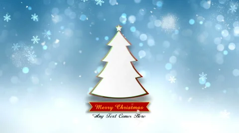 Chirstmas Photo Tree After Effects stock