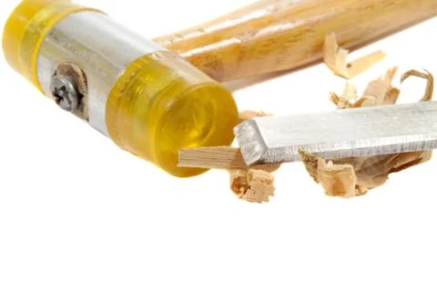 Chisel and hammer Stock Photos