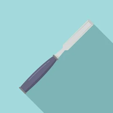 Chisel building icon, flat style イラスト素材