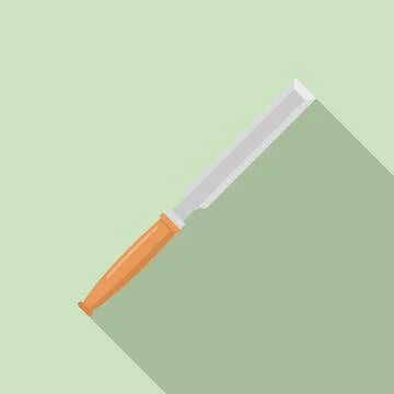 Chisel construction icon, flat style イラスト素材