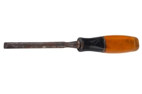 Chisel isolated on white background Stock Photos