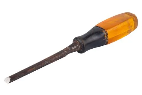 Chisel isolated on white background Stock Photos