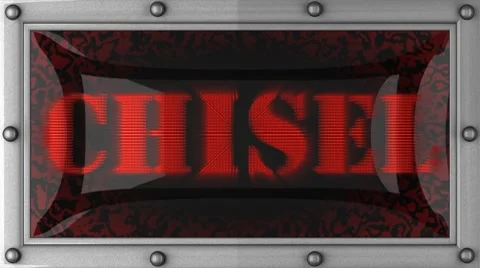 Chisel on led Stock Footage 8684997