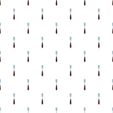 Chisel pattern creating a seamless woodworking tool backdrop Stock Illustration
