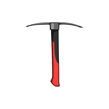 Chisel pickaxe cartoon vector illustration Stock Illustration