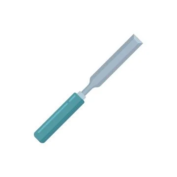 Chisel repair icon flat isolated vector Stock Illustration