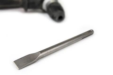 Chisel SDS max on heavy duty drill Stock Photos
