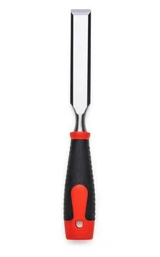 Chisel tool isolated on white background Stock Photos