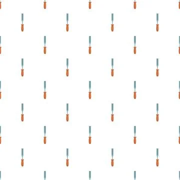 Chisel tools forming an repeating pattern Stock Illustration