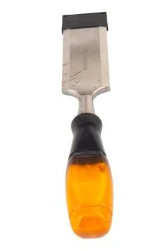Chisel Tools Isolated on White Background single Stock Photos