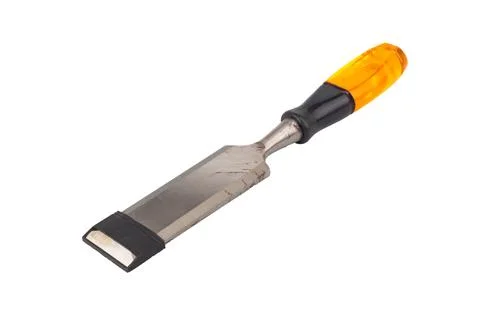 Chisel Tools Isolated on White Background single Foto stock