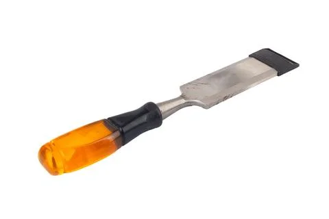 Chisel Tools Isolated on White Background single Stock Photos
