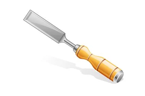 Chisel vectir icon illustration Stock Illustration