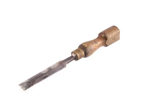 Chisel on a white background. Stock Photos