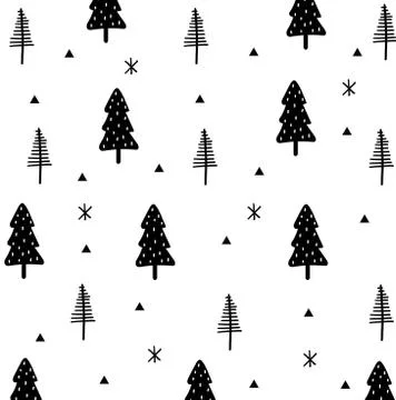 Chishmas tree pattern Stock Illustration