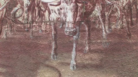 Chisolm trail mural Stock-Footage 537454